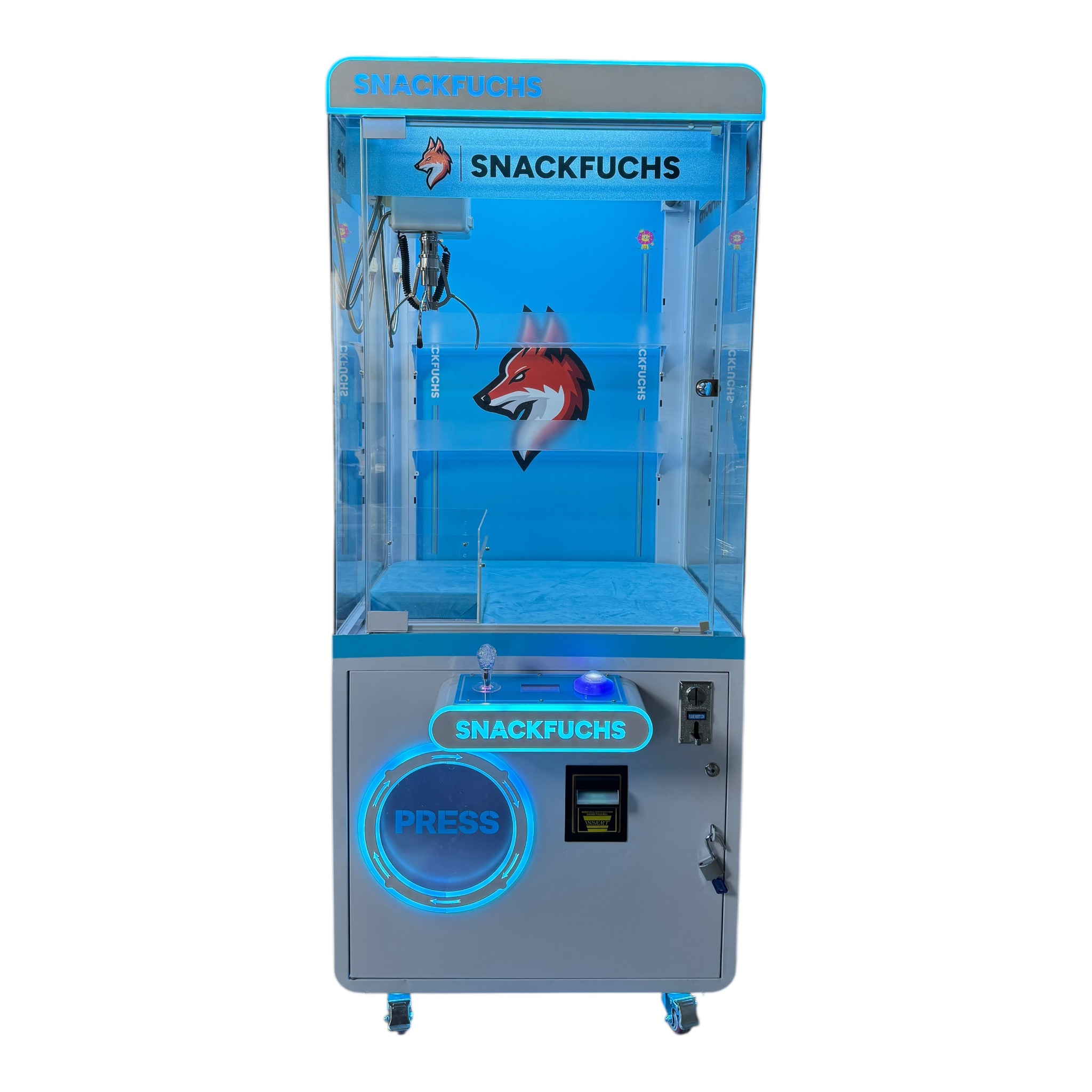Greifautomat mit Münz- und Scheinleser | Claw Machine Snackfuchs
